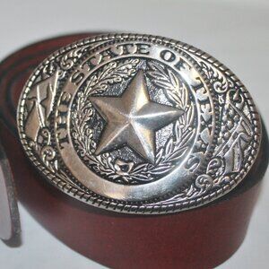 Wehmeiers New Orleans Texas Lone Star Removable Buckle Belt M